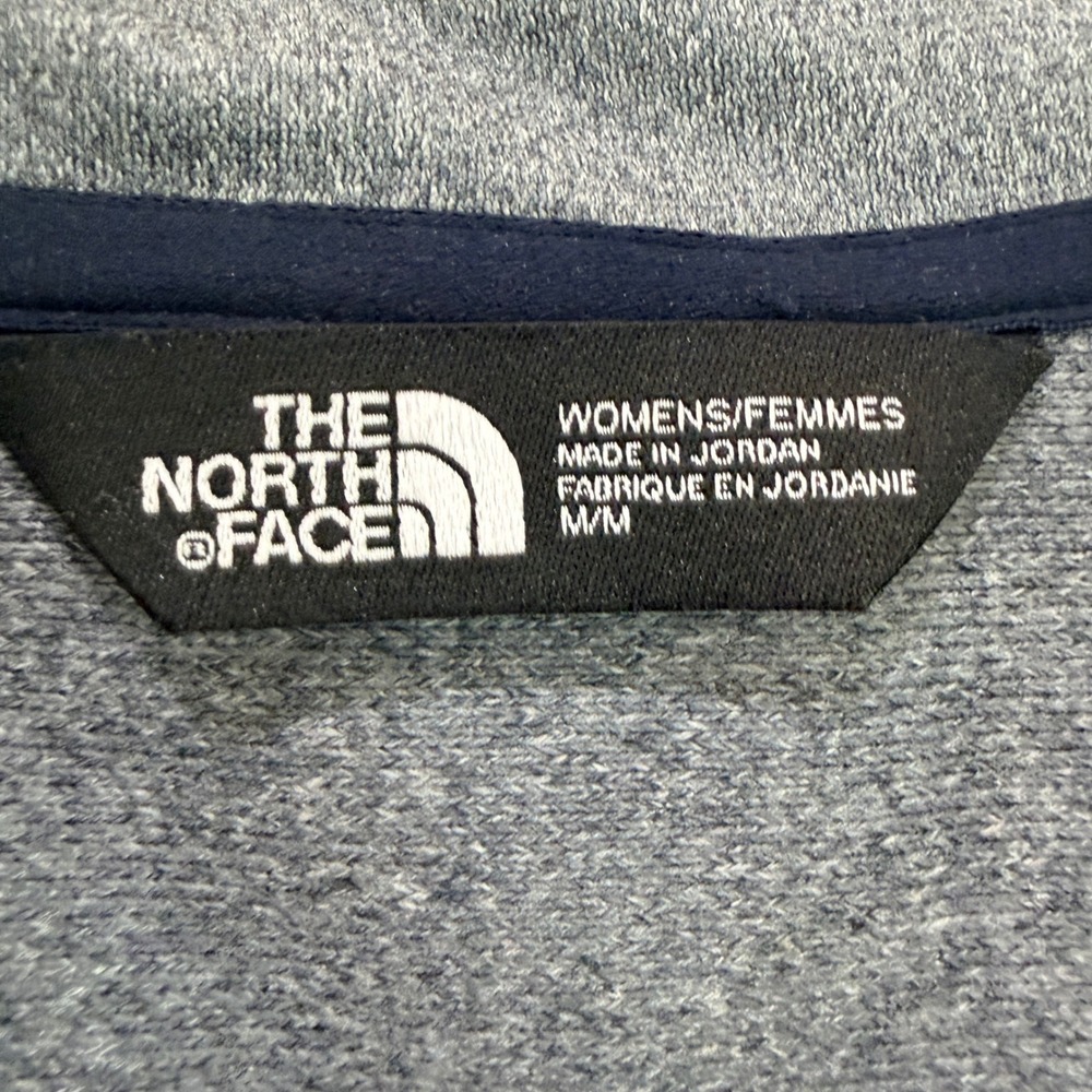 The North Face Quarter Zip Pullover Womens Medium Blue Biggby Coffee Workwear - Picture 5 of 8
